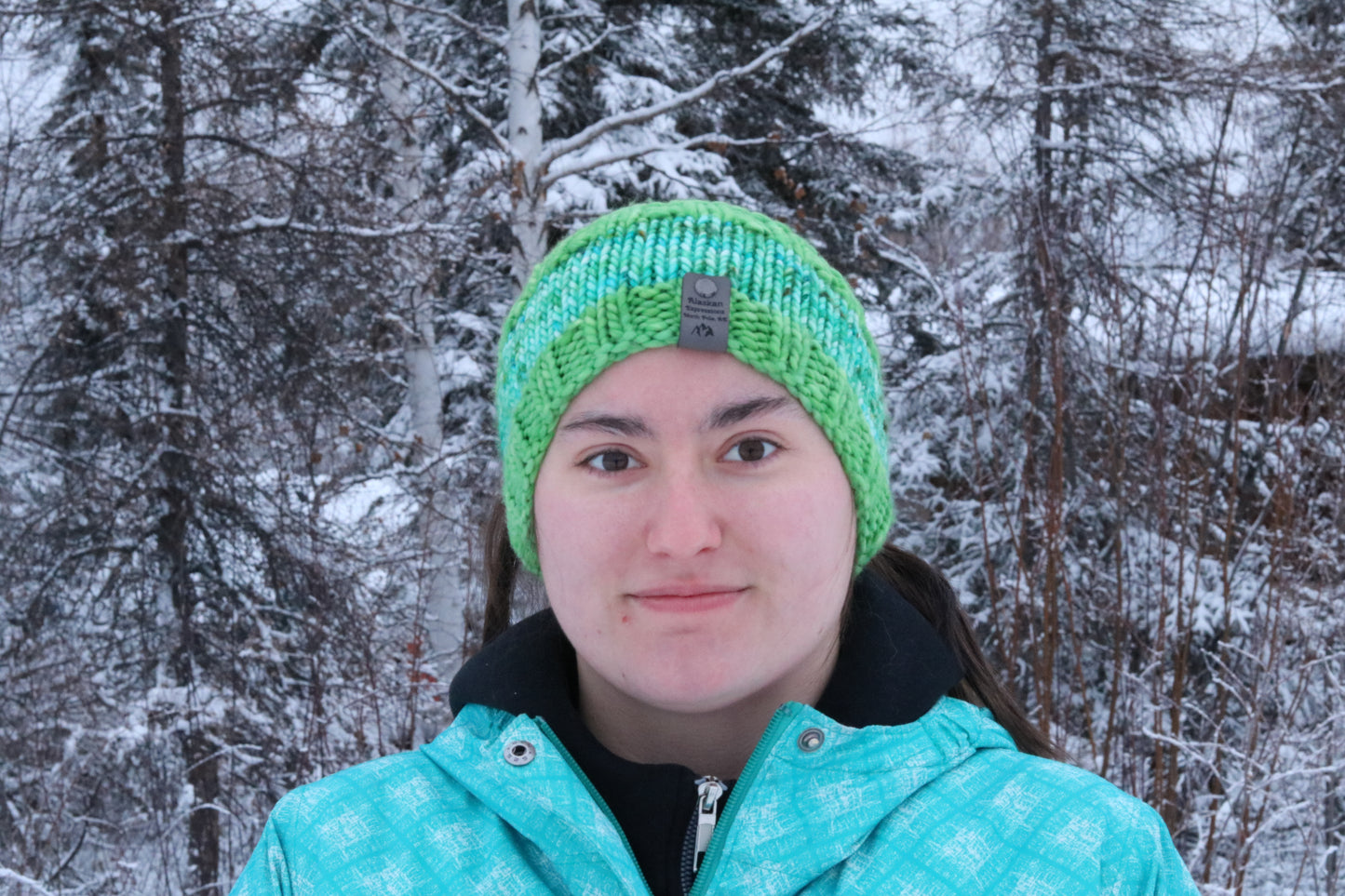 Green & Blue Headband (Merino Wool)