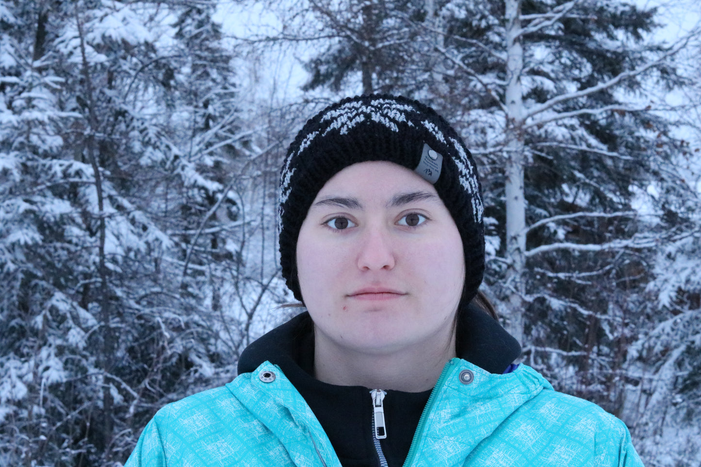 Alyeska Snowflake Headband (Black & Silver)