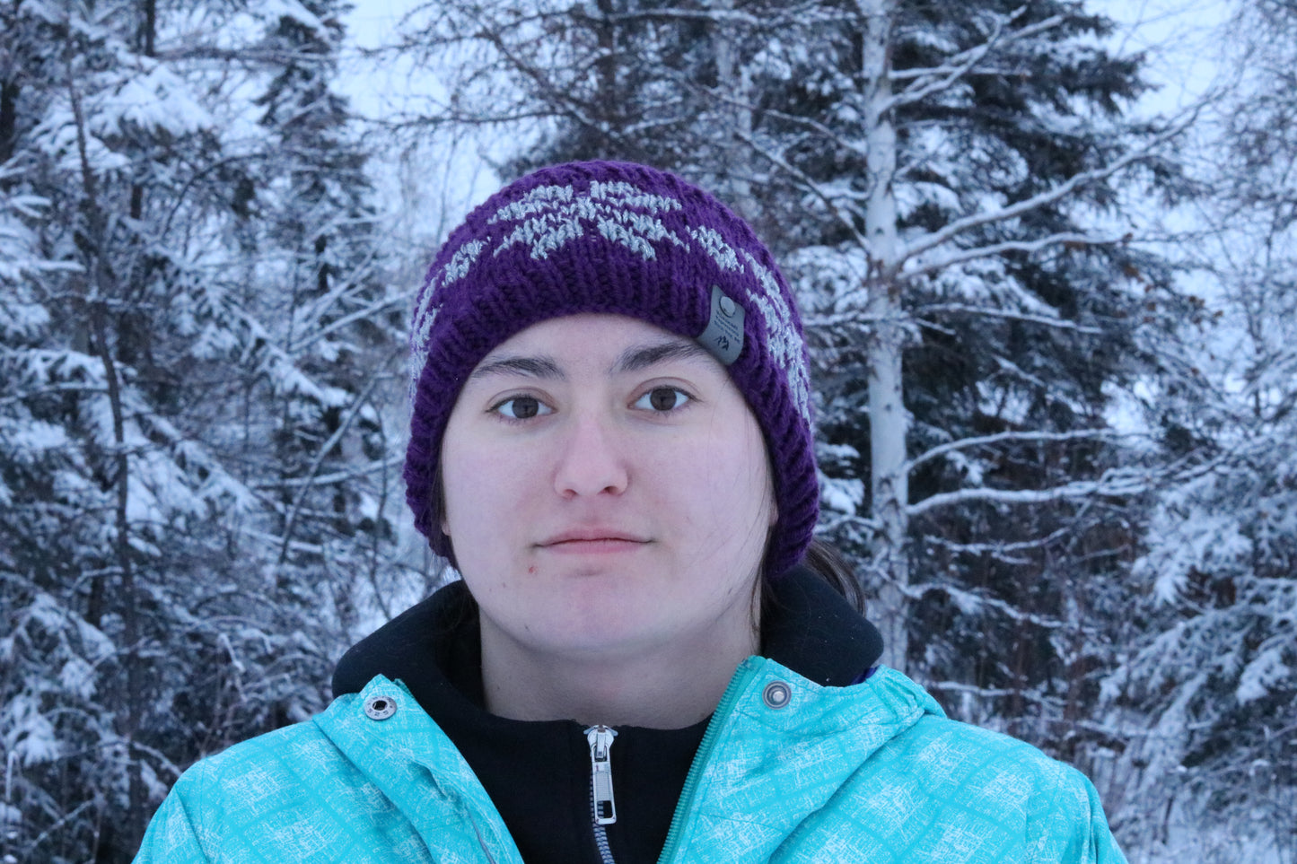 Alyeska Snowflake Headband (Dark Purple & Silver)