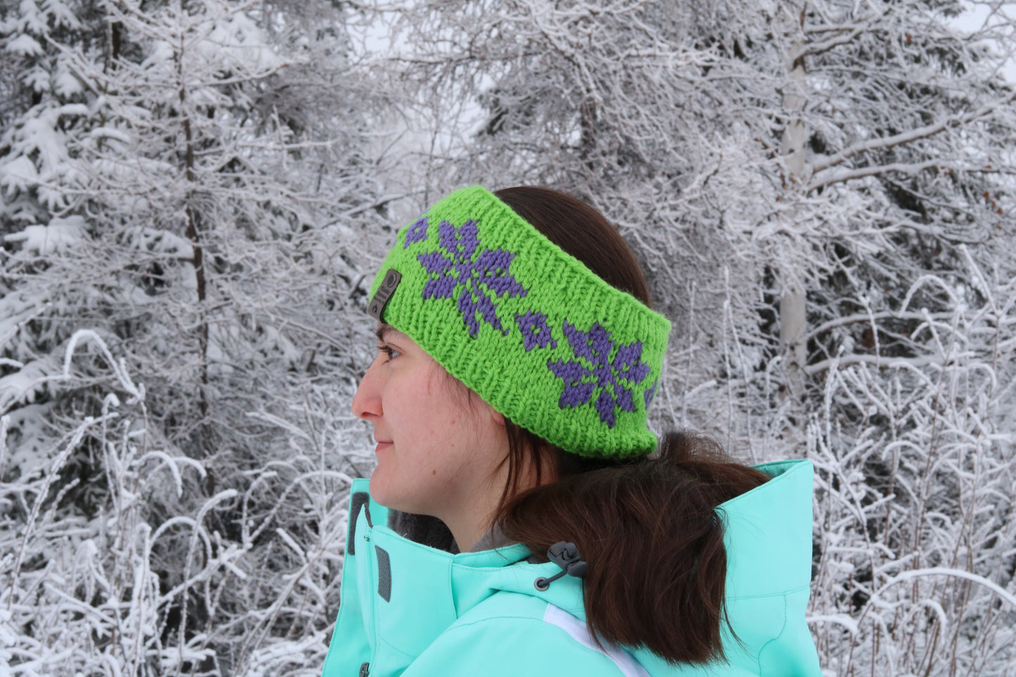 Alyeska Snowflake Headband (Green + Multi Color options)