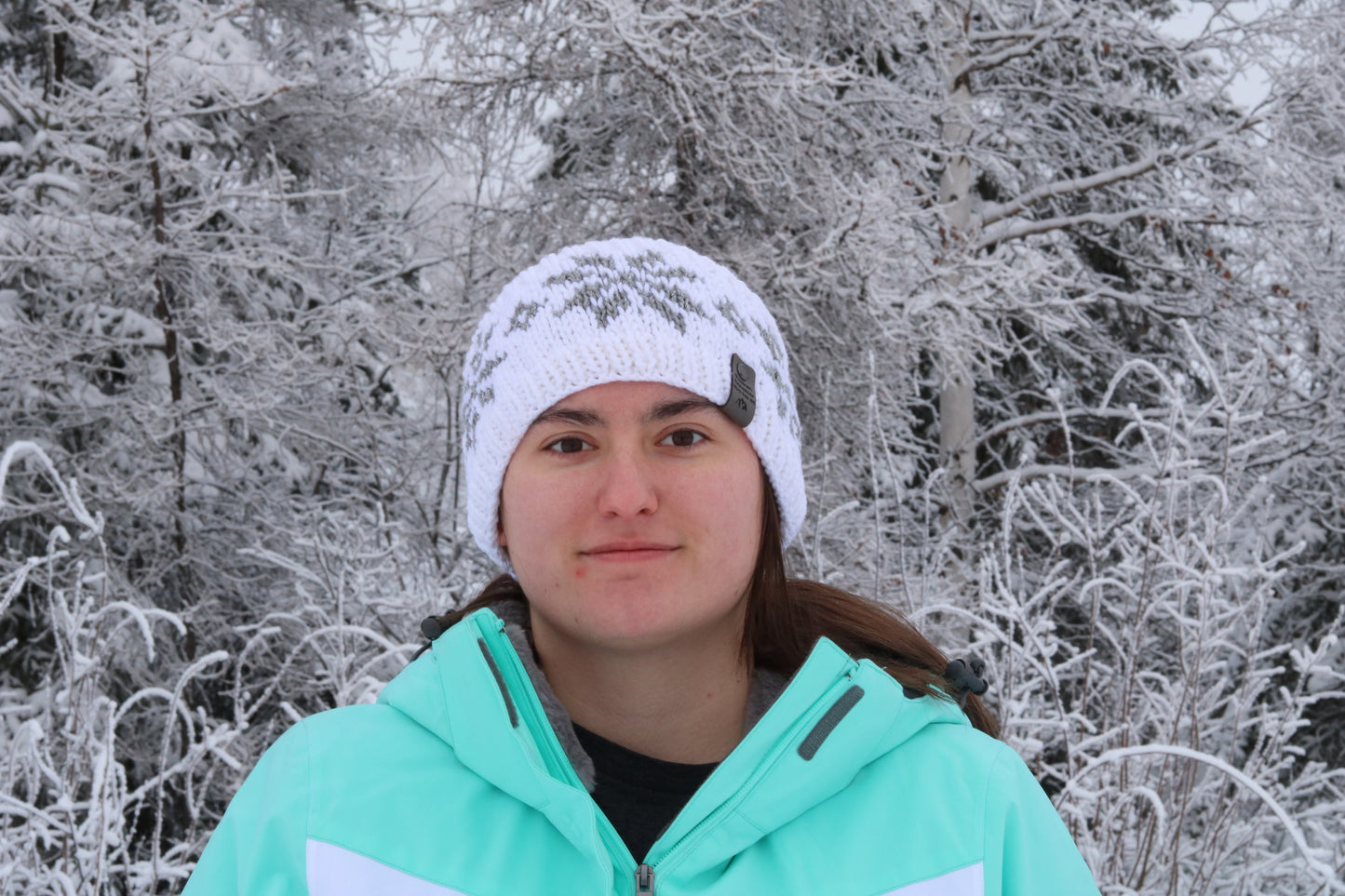 Alyeska Snowflake Headband (White & Silver)