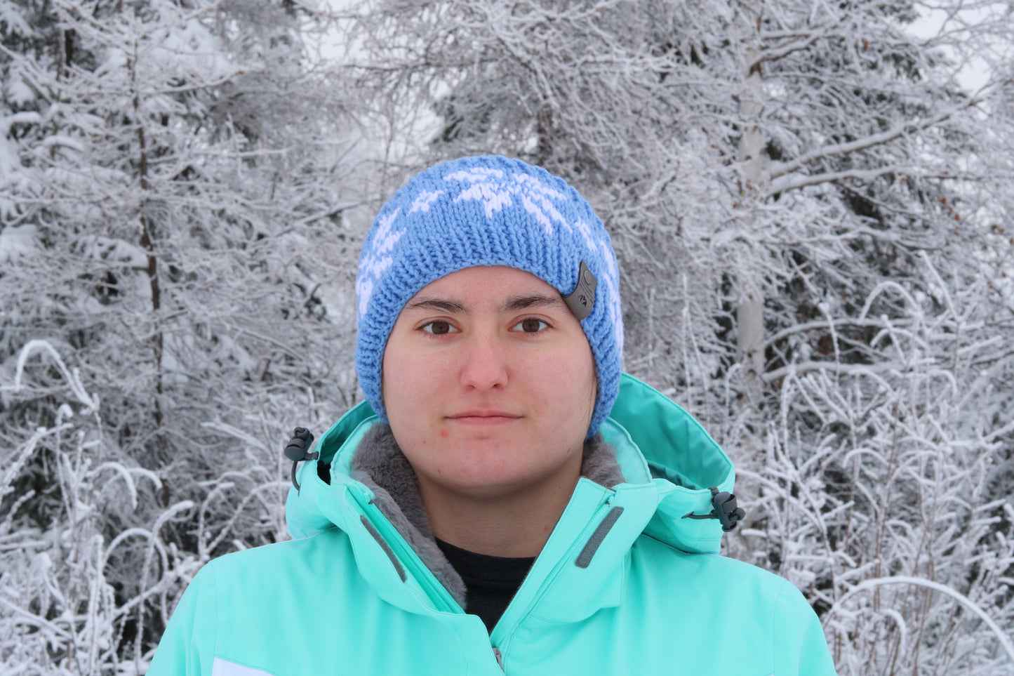 Alyeska Snowflake Headband (Blue & White)