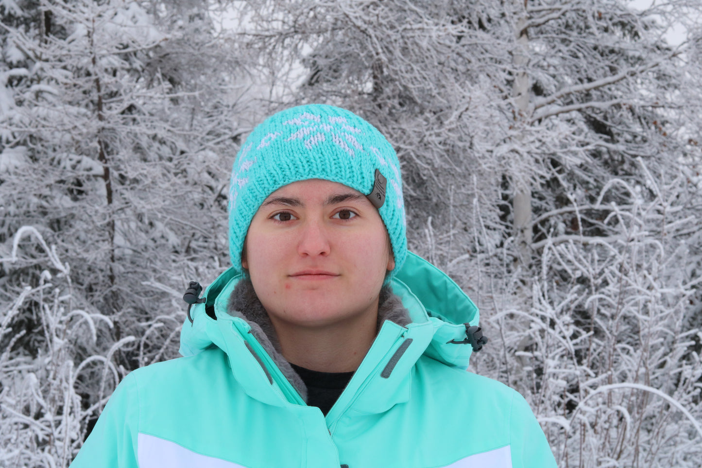 Alyeska Snowflake Headband (Blue & White Shimmer)