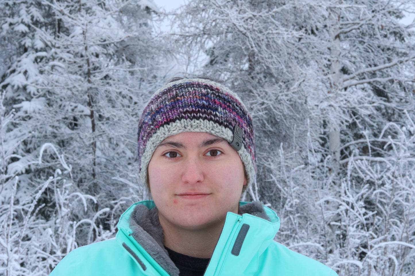 Multicolored Knit Headband (Fleece Lined)