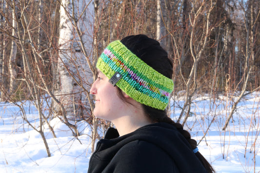 Green & Blue Headband (Merino Wool)