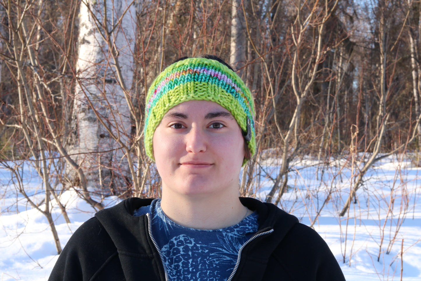 Green & Blue Headband (Merino Wool)