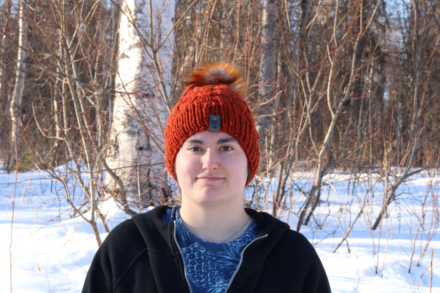 Fleece Lined Icelandic Wool Knit Cable Hats