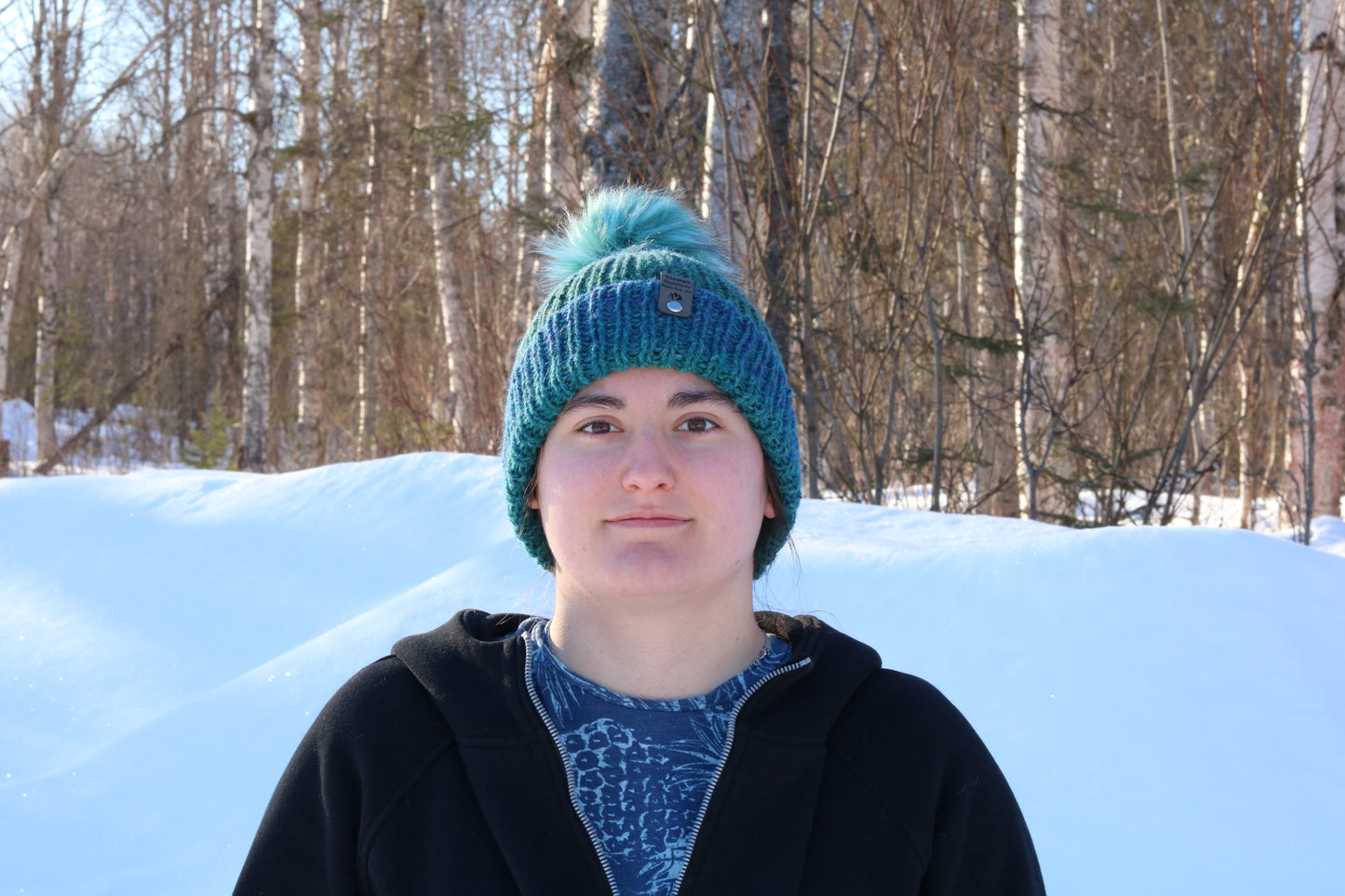 Blue & Green Aspen Hat (Wool)