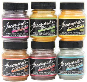 Jacquard Neon Acid Dye - 6 Color Set, 1/2 Oz
