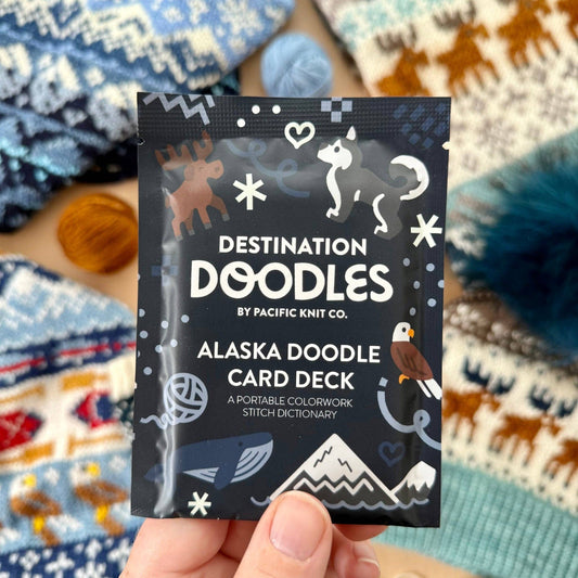 Alaska Doodle Card Deck (Destination Foil Pack) by Pacific Knit Co