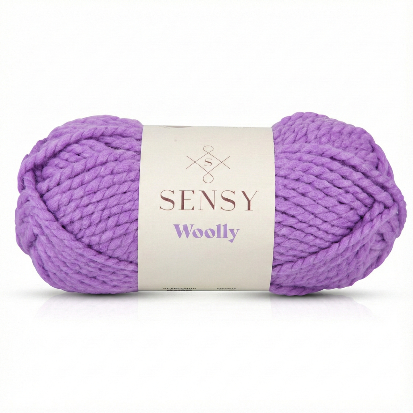 Sensy Woolly Yarn, 3.5 oz, 66 Yards, Gauge 6 Super Bulky: Lilac / 1 Skein