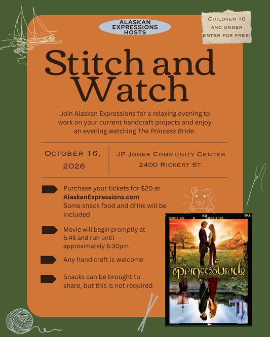 Stitch and Watch Tickets October - The Princess Bride