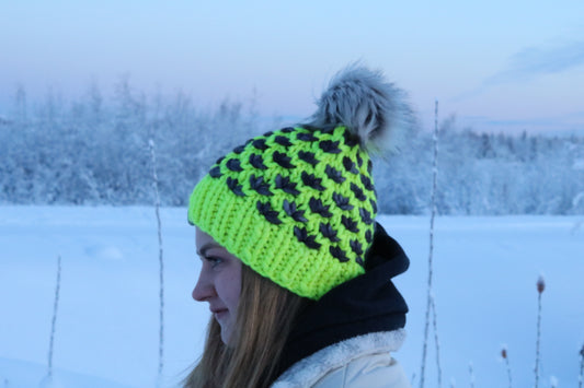 Merino Wool Lotus Knit Hat