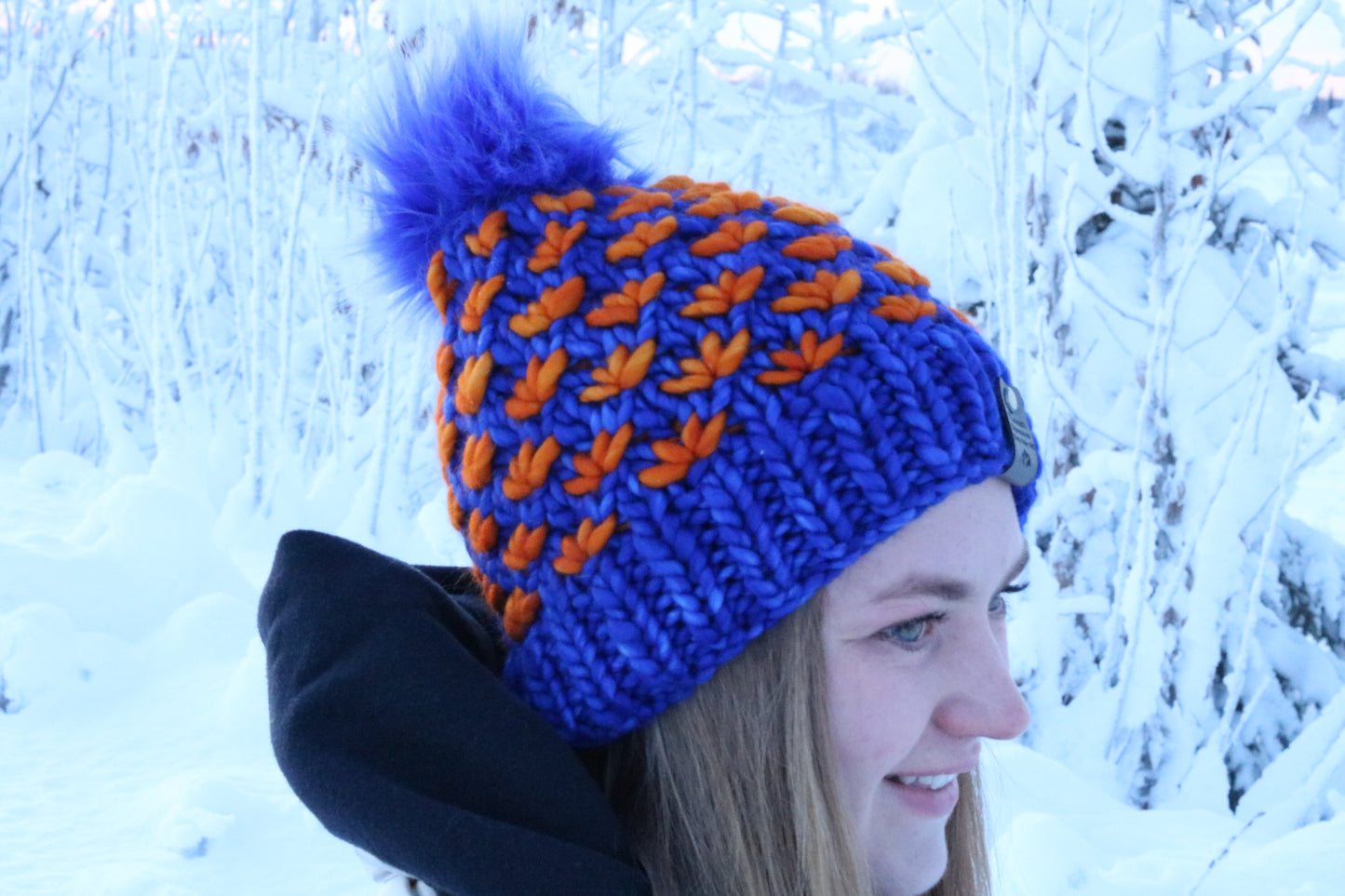 Merino Wool Lotus Knit Hat