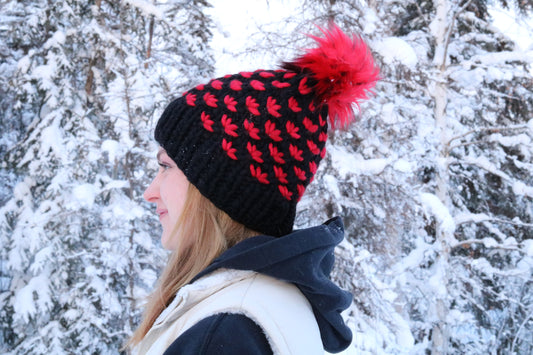 Merino Wool Knit Lotus Hat