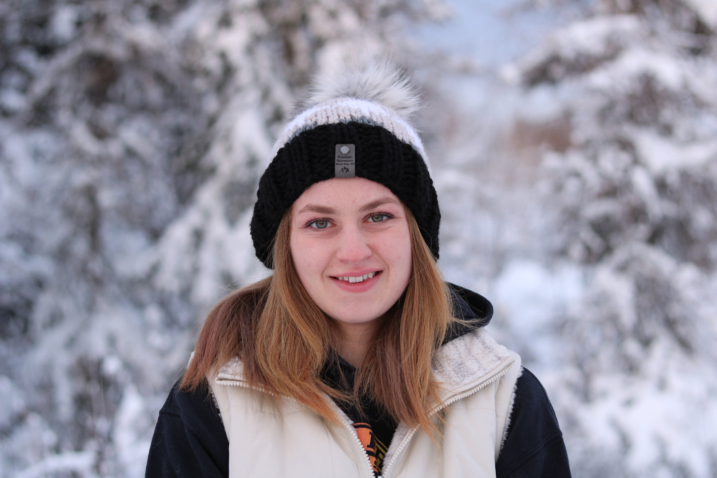 Chunky Knit Snowy Peeks Hat