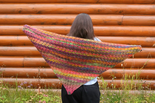 Crochet Triangle Shawl (Fall)