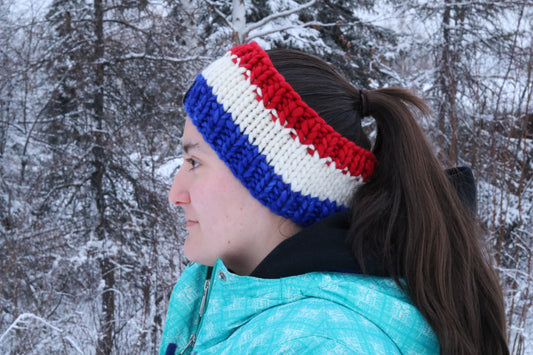 Red, White, & Blue Headband (Merino Wool)