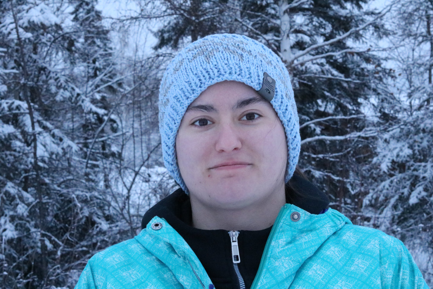 Alyeska Snowflake Headband (Light Blue Shimmer & Silver)