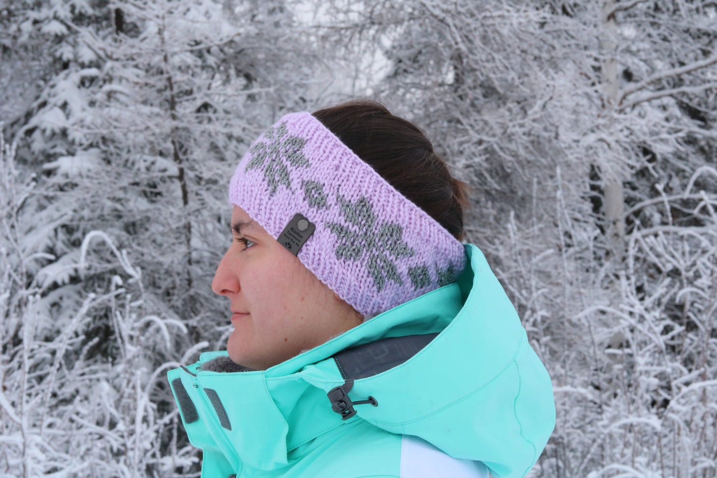 Alyeska Snowflake Headband (Purple & Silver)