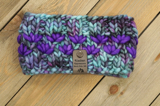 Blue & Purple Multicolored Lotus Headband