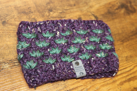 Purple and Green Lotus Headband