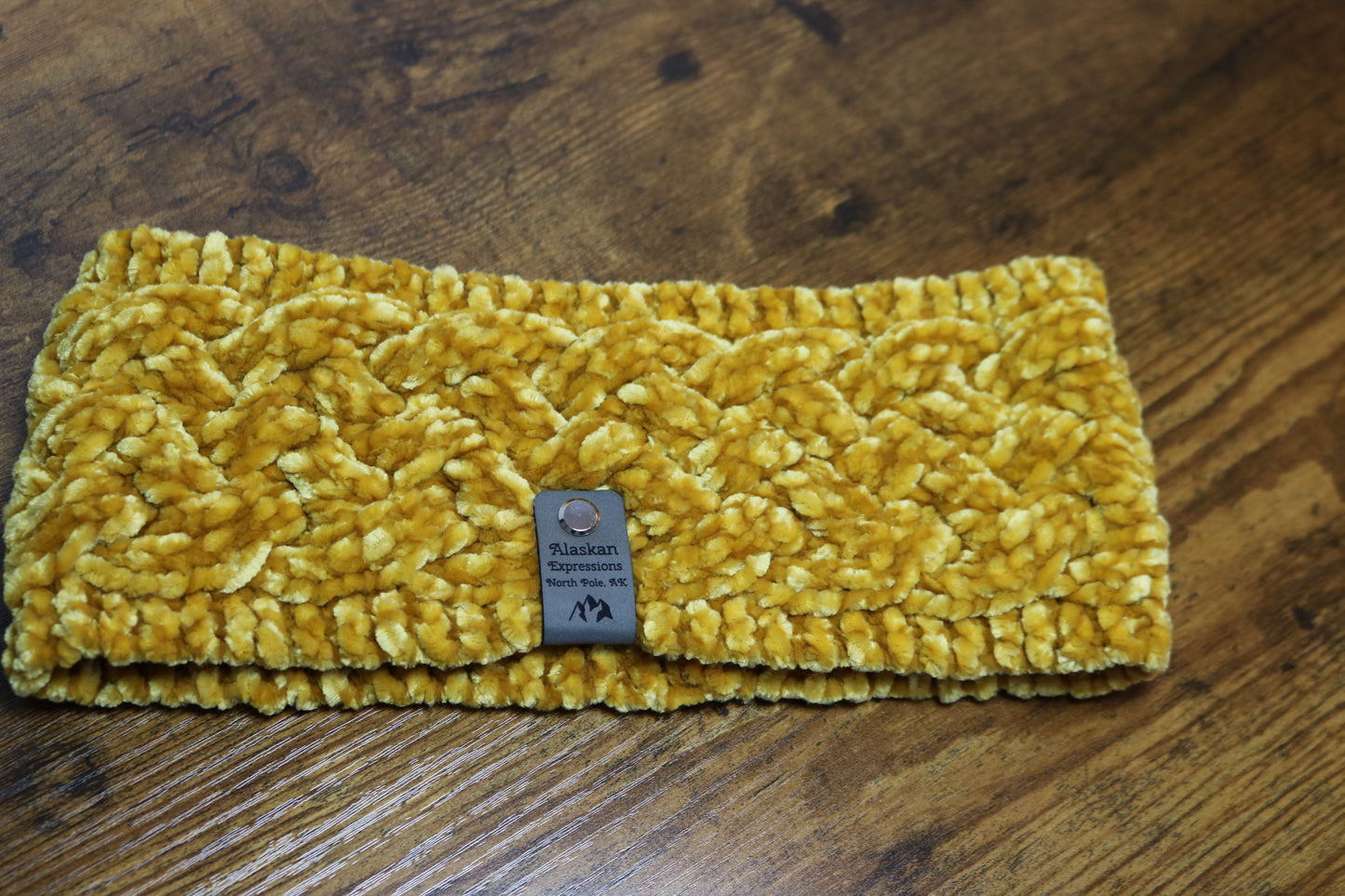 Gold Velvet Celtic Braid Headband