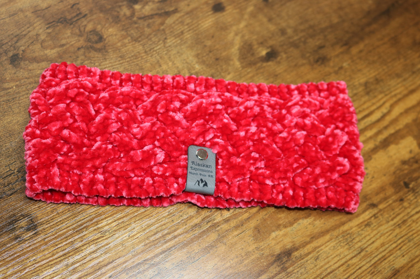 Red Velvet Celtic Braid Headband
