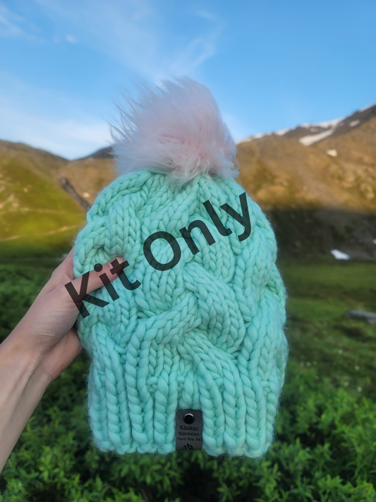 Alaskan Cables Hat Knitting Project Kit Only