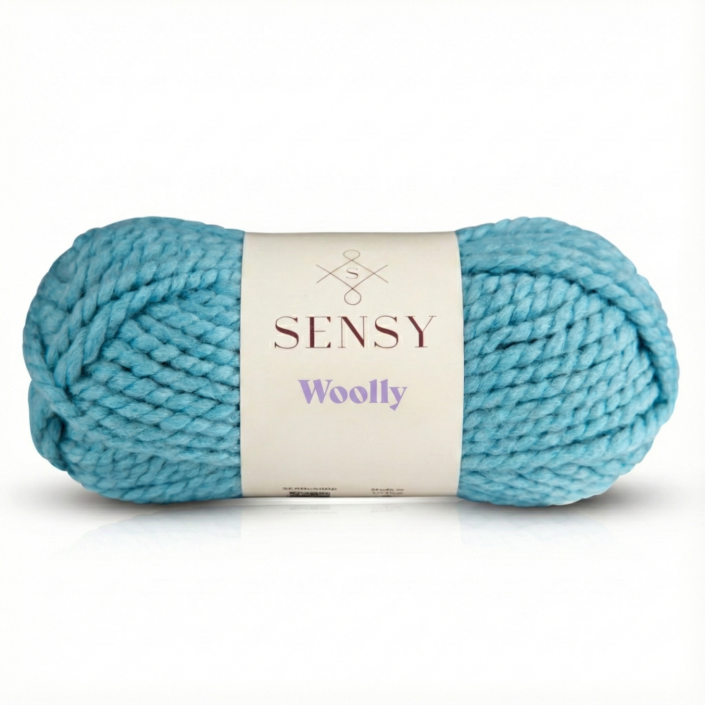 Sensy Woolly Yarn, 3.5 oz, 66 Yards, Gauge 6 Super Bulky: Baby Blue / 1 Skein