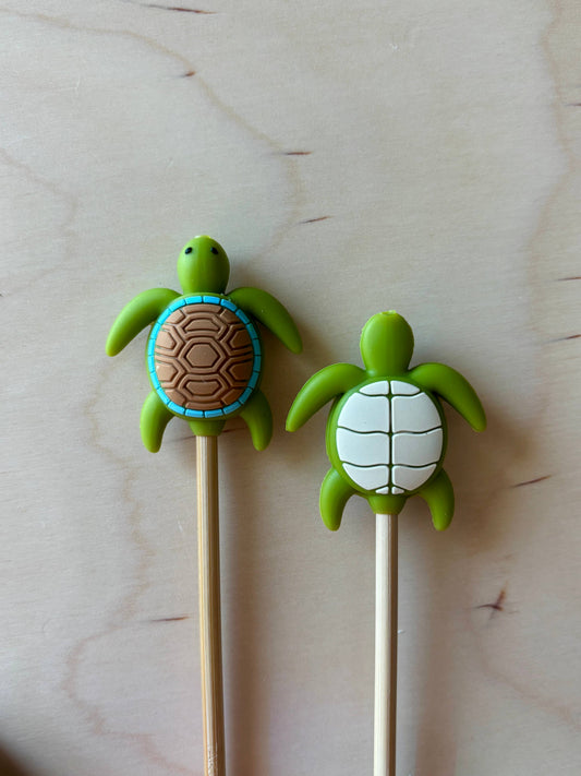 Sea Turtle Knitting Needle Point Protectors