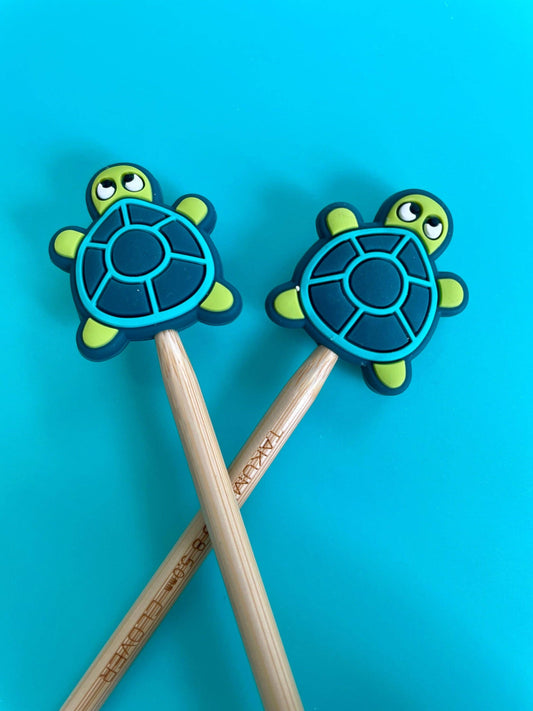 Kawaii Turtle Tortoise Reptiles Animals Sea Creatures Knit Needle Stoppers
