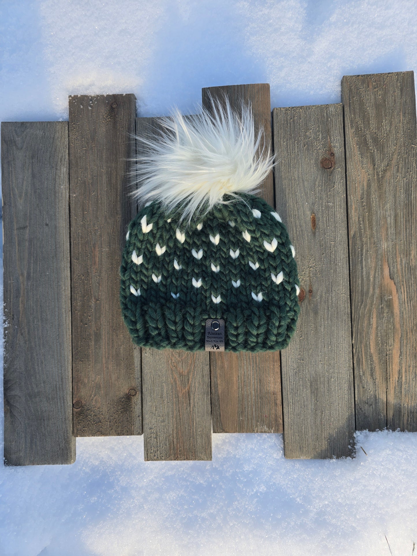 Fair Isle Chunky Knit Toddler Hat