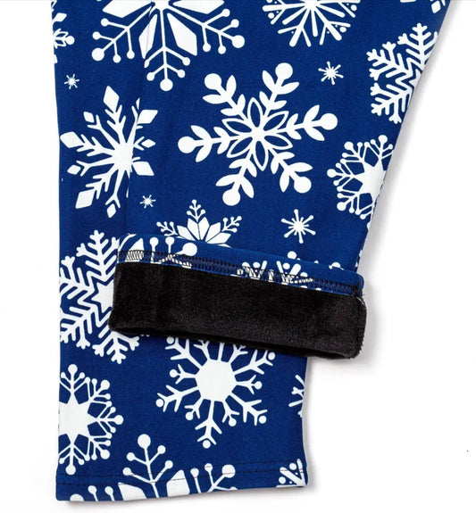 Snow flake print Thermal plush legging S-M and L-XL: PTHLG-45