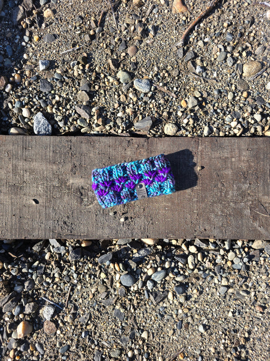 Blue & Purple Multicolored Lotus Headband