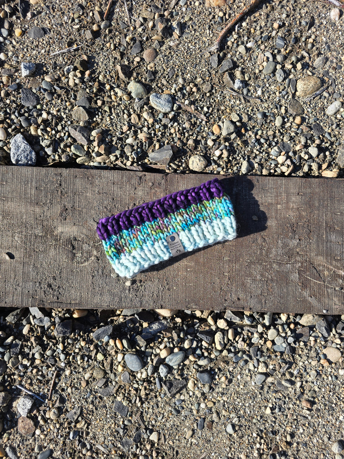 Purple, Blue, & Green Headband (Merino Wool)