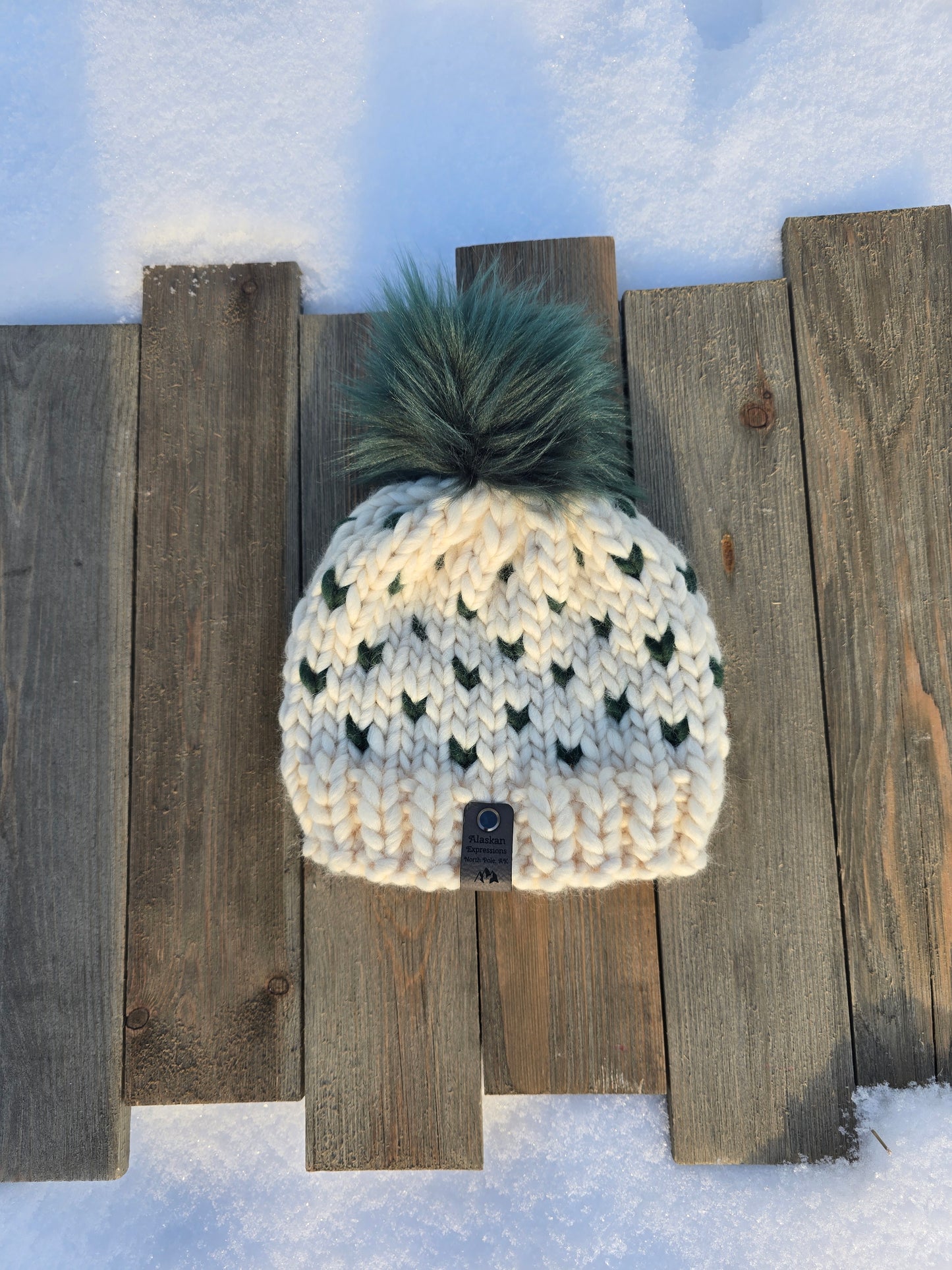 Fair Isle Chunky Knit Toddler Hat