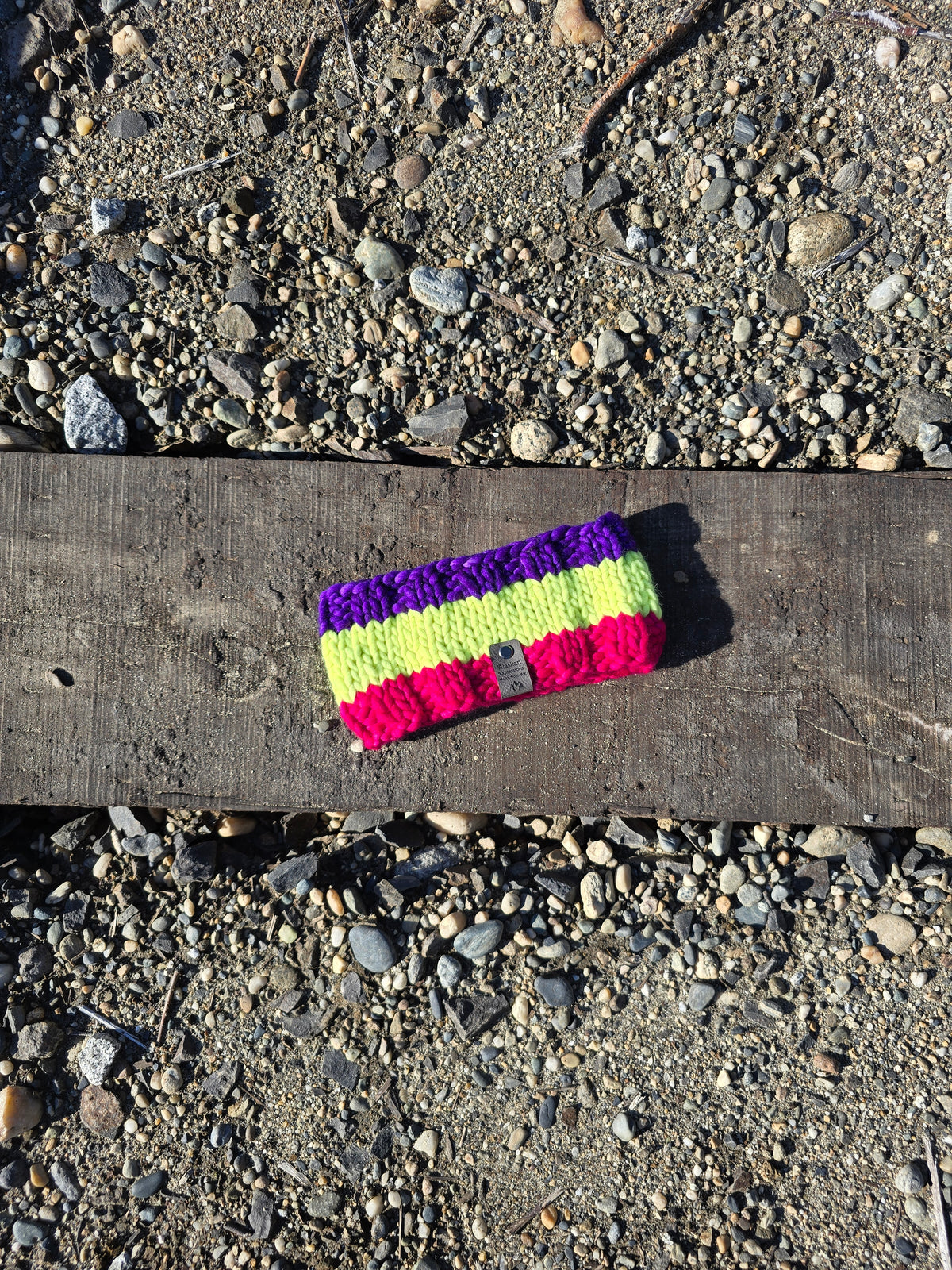 Neon Purple, Yellow, & Pink Headband (Merino Wool)